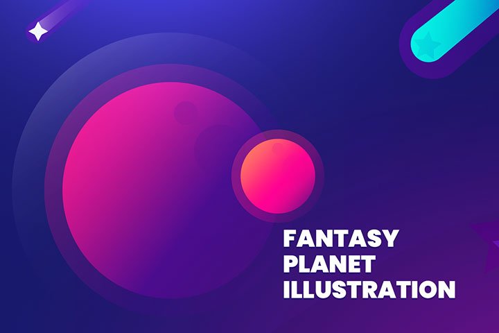Fantasy Planet Illustration