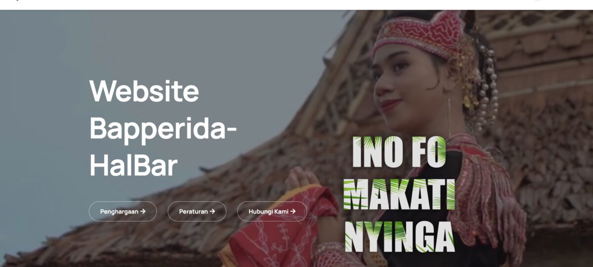 Website Bapperida Halbar
